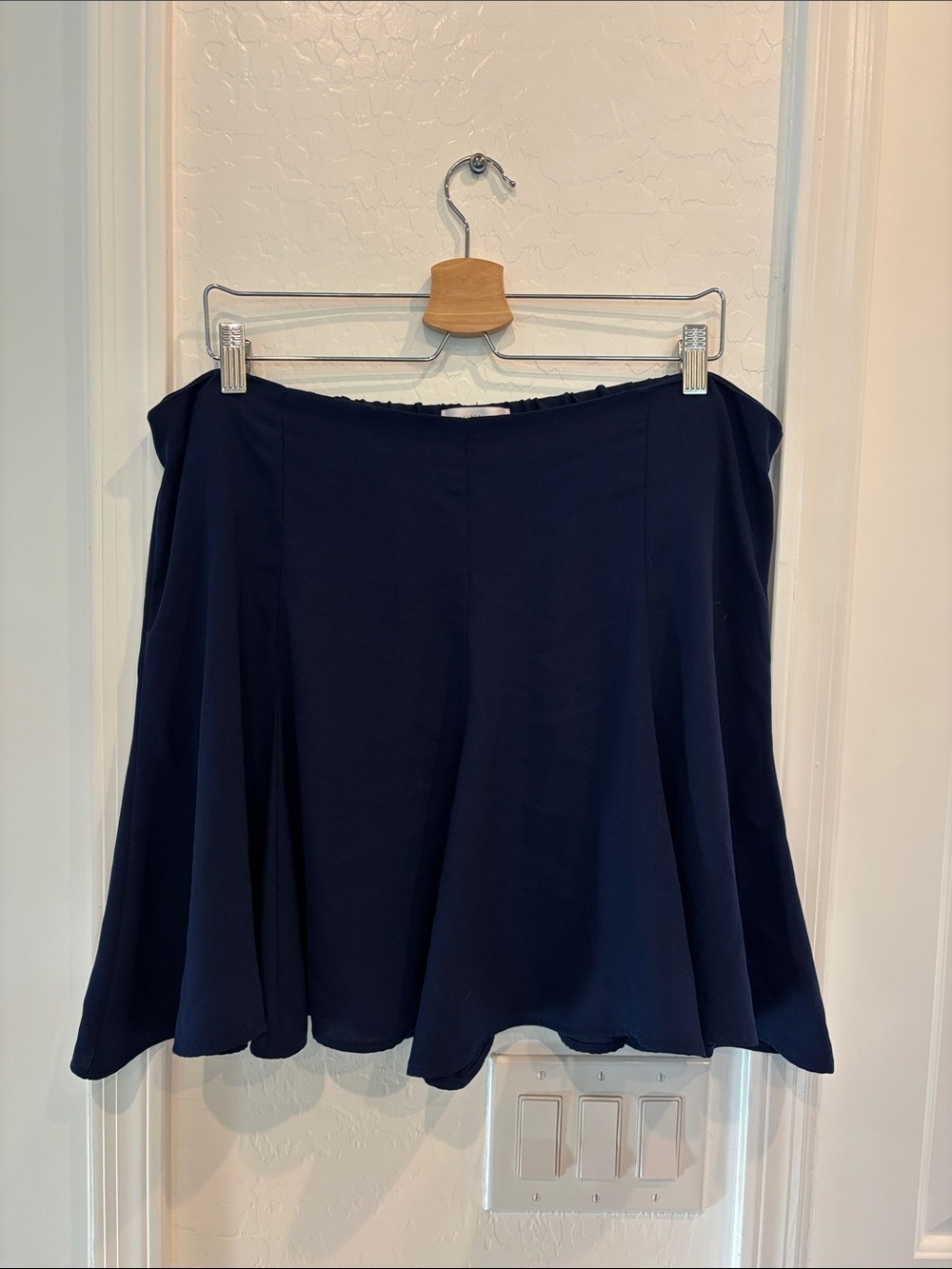 LC Lauren Conrad Navy Flared Skater Skirt